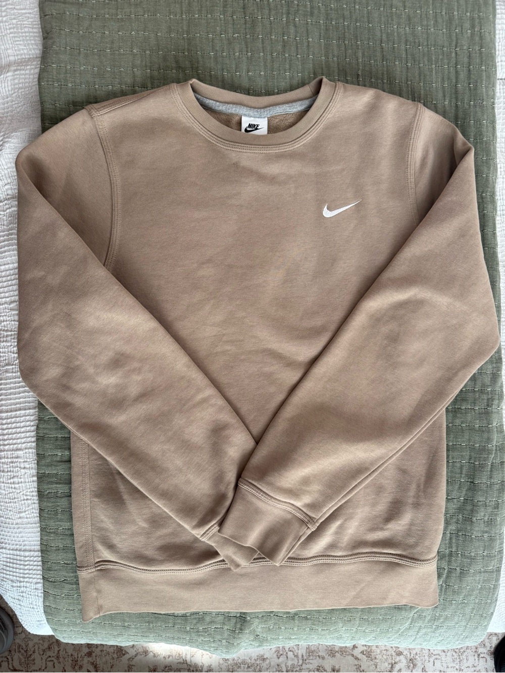 Nike Sportswear Crewneck Sweatshirt Tan / Beige - Women’s Small